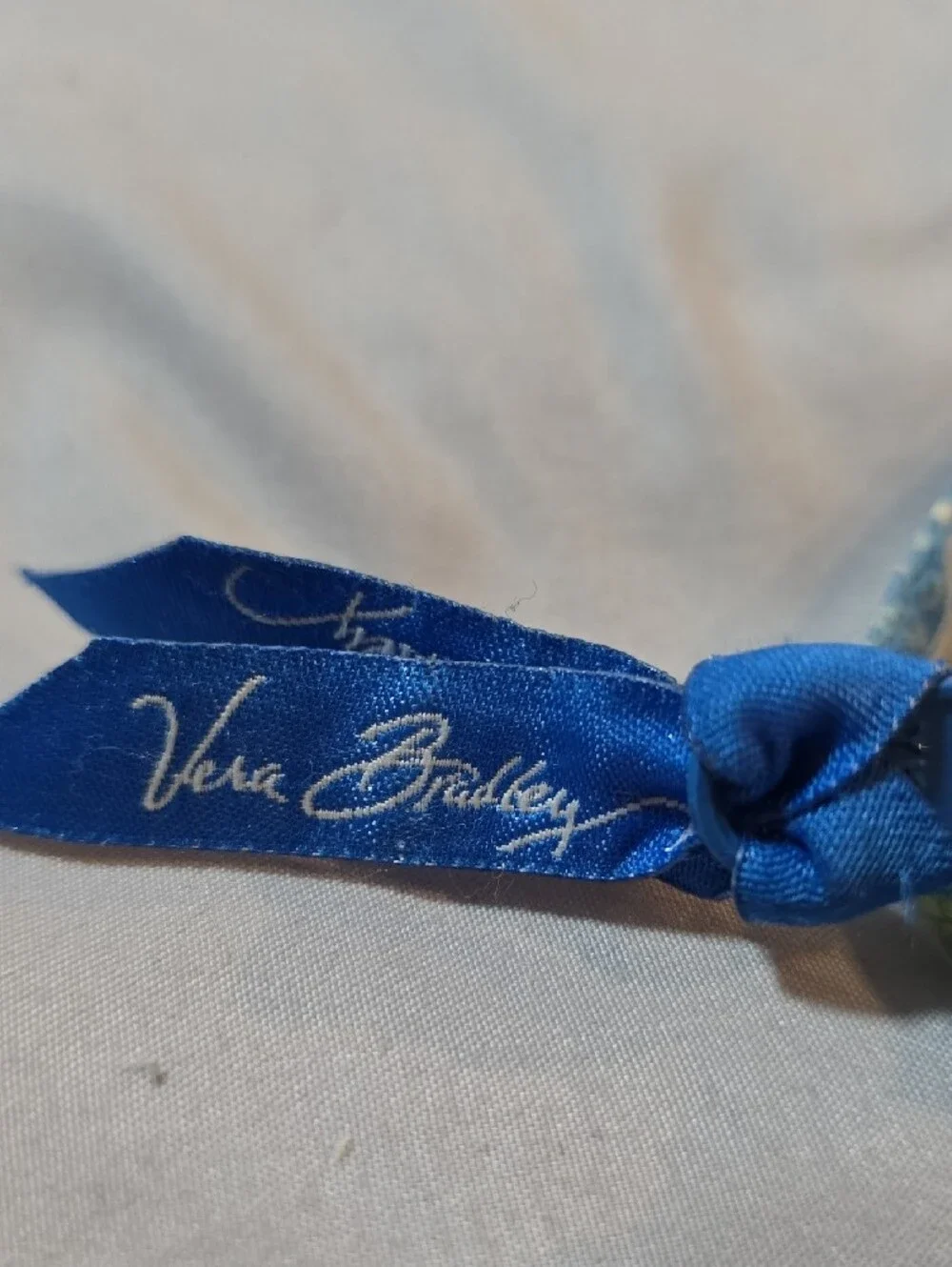 Vera Bradley Blue & Lime Floral Quilted Wristlet Crossbody